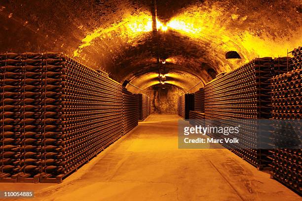 a wine cellar - reims imagens e fotografias de stock
