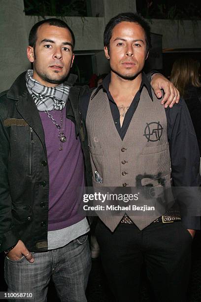 Brandon Perrin and Louis Carreon during Silver Spoon Holiday Party at Dolce - December 18, 2006 at Dolce in West Hollywood, California, United States.
