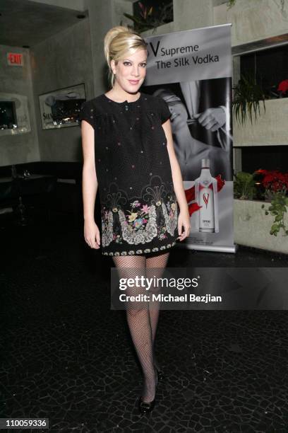 Tori Spelling during Silver Spoon Holiday Party at Dolce - December 18, 2006 at Dolce in West Hollywood, California, United States.