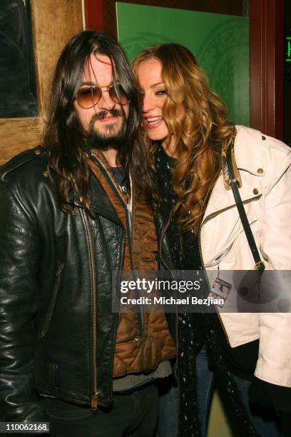 Shooter Jennings and Drea De Matteo during 2007 Park City - Late Night at the Heineken Green Room at Heineken Green Room in Park City, Utah, United...