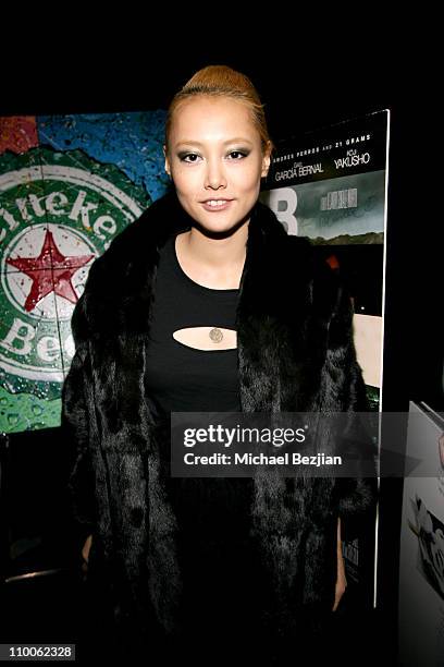 Rinko Kikuchi during Heineken hosts 12th Annual Critics' Choice Awards - Cocktail Party at Santa Monica Civic Auditorium in Santa Monica, California,...