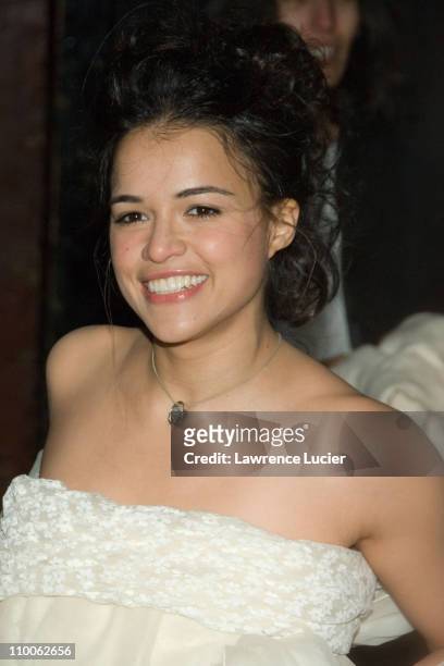 Michelle Rodriguez during Mercedes-Benz Fashion Week Fall 2007 - Marc Jacobs - Arrivals at New York State Armory in New York City, New York, United...