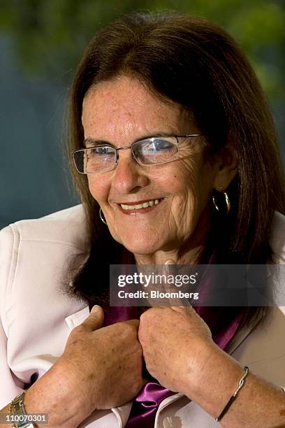 Maria das Gracas Foster, director of gas and energy at Petroleo Brasileiro SA, smiles during an interview in Rio de Janeiro, Brazil, on Monday, Oct....