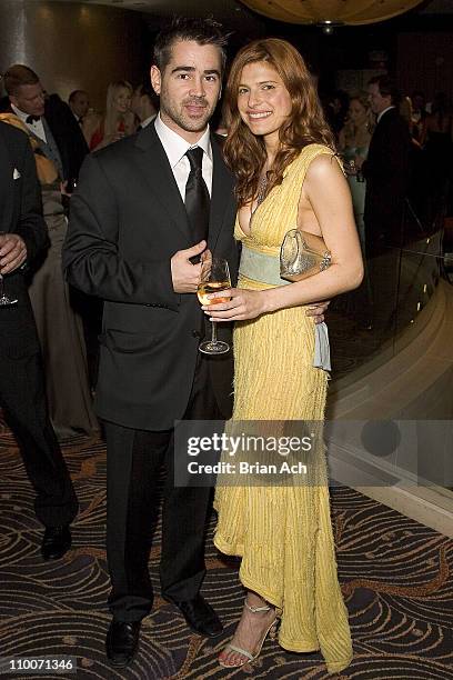 Lake Bell and Colin Farrell during Chopard Supports the ASPCA at the Bergh Ball at Mandarin Hotel in New York, United States.