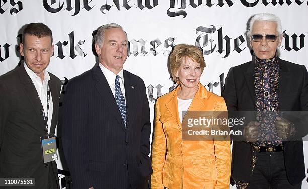 Gerald Marzorati, Governor Howard Dean, Gail Sheehy and Karl Lagerfeld