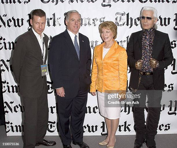 Gerald Marzorati, Governor Howard Dean, Gail Sheehy and Karl Lagerfeld