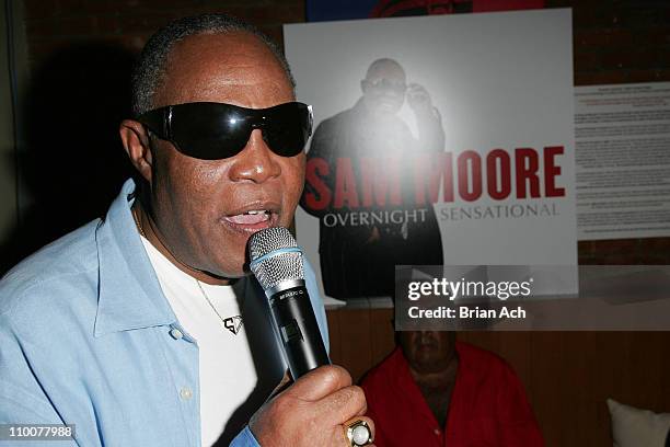 Sam Moore during Sam Moore Overnight Sensational Listening Party - July 18, 2006 at Pre:Post in New York City, New York, United States.