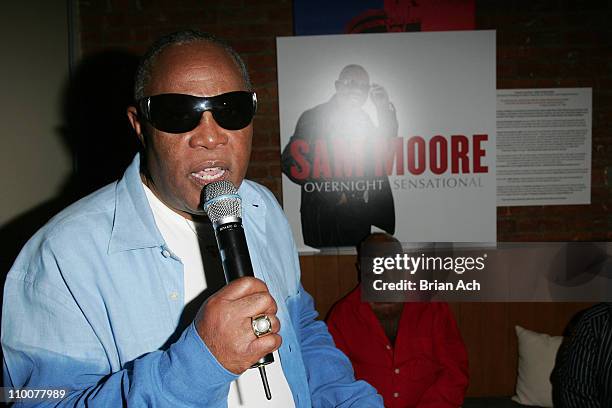 Sam Moore during Sam Moore Overnight Sensational Listening Party - July 18, 2006 at Pre:Post in New York City, New York, United States.