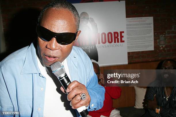 Sam Moore during Sam Moore Overnight Sensational Listening Party - July 18, 2006 at Pre:Post in New York City, New York, United States.