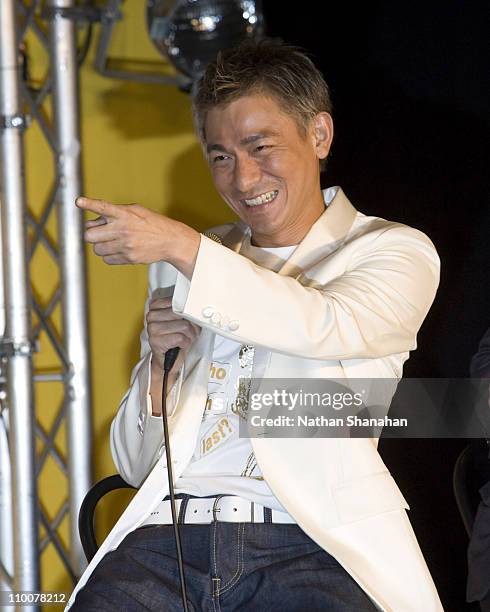 Andy Lau during Andy Lau Performs the Theme Song from his New Film "All About Love" at Tower Records Shibuya - July 25, 2006 at Tower Records Shibuya...