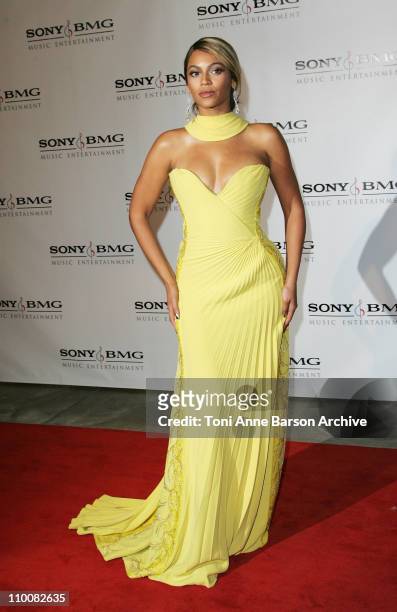 Beyonce Knowles arrives at the Sony/BMG Grammy After Party at the Beverly Hills Hotel on February 10, 2008 in Beverly Hills, California.