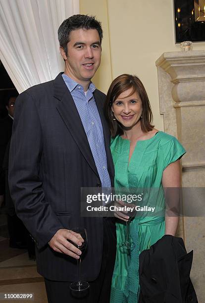 Actress Kellie Martin and husband Keith Christian attend the American Fertility Association's Annual Illuminations Gala at a private residence on...