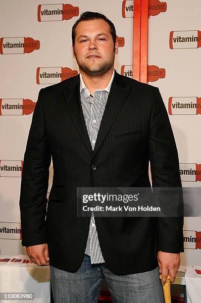 Joba Chamberlain attends Vitaminwater Celebrates in Style with The Best of Baseball and Music at Hudson Terrace on July 14, 2008 in New York City