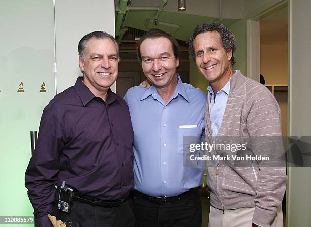 Jerry Lembo, David German, and Danny Black attend the New York Chapter of NARAS Open House Reception at New York Chapter Office on September 23, 2008...