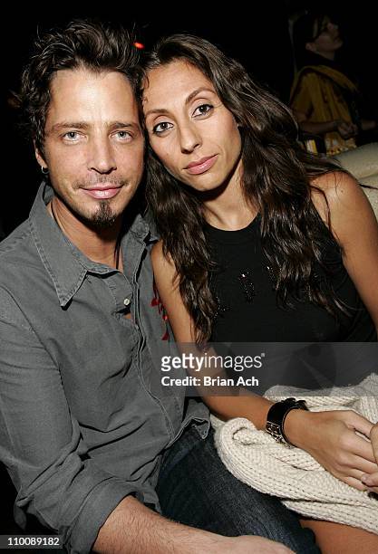 Chris Cornell and Vicky Cornell during Audioslave's Chris Cornell Hosts Party at Marquee - September 14, 2006 at Marquee in New York City, New York,...