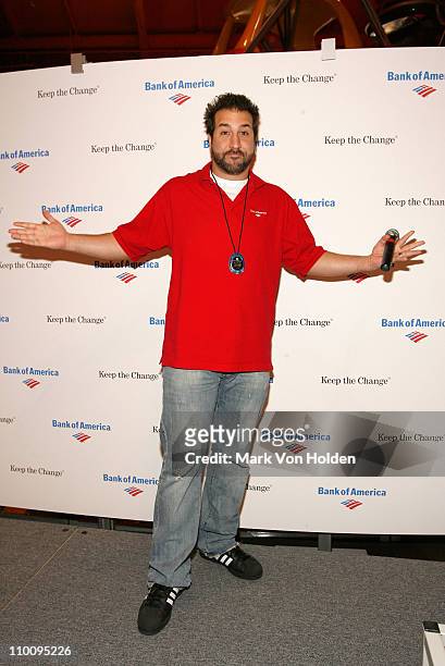 Joey Fatone at the Bank Of America Keep The Change Round Up Relay a shopping spree which Joey Fatone and 25 contestant helped raise $25,000 in toys...