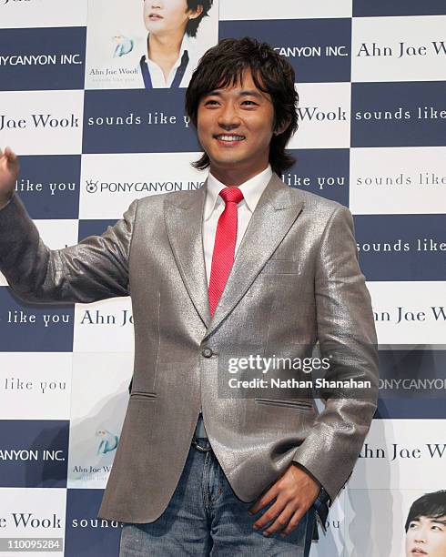 Ahn Jae Wook during "Sounds Like You" Tokyo Press Conference with Ahn Jae Wook to Promote His New Album at NHK Hall in Tokyo, Japan.