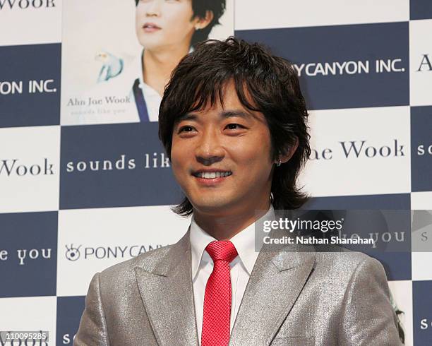 Ahn Jae Wook during "Sounds Like You" Tokyo Press Conference with Ahn Jae Wook to Promote His New Album at NHK Hall in Tokyo, Japan.