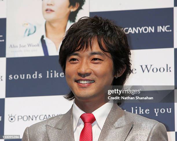 Ahn Jae Wook during "Sounds Like You" Tokyo Press Conference with Ahn Jae Wook to Promote His New Album at NHK Hall in Tokyo, Japan.