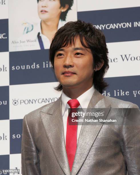 Ahn Jae Wook during "Sounds Like You" Tokyo Press Conference with Ahn Jae Wook to Promote His New Album at NHK Hall in Tokyo, Japan.