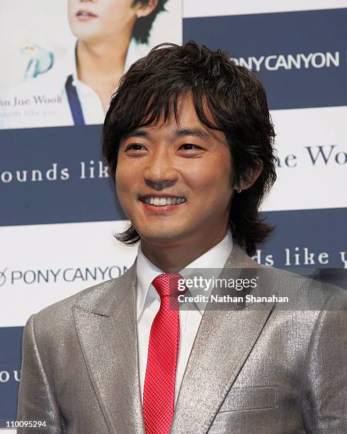 Ahn Jae Wook during "Sounds Like You" Tokyo Press Conference with Ahn Jae Wook to Promote His New Album at NHK Hall in Tokyo, Japan.