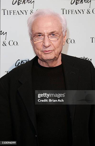 Frank Gehry during Tiffany & Co Frank Gehry New York Launch at Tiffany and Co. In New York, New York, United States.