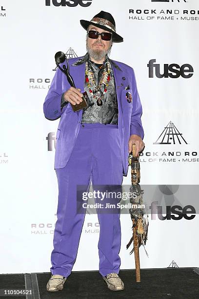 Inductee Dr. John attends the 26th annual Rock and Roll Hall of Fame Induction Ceremony at The Waldorf=Astoria on March 14, 2011 in New York City.