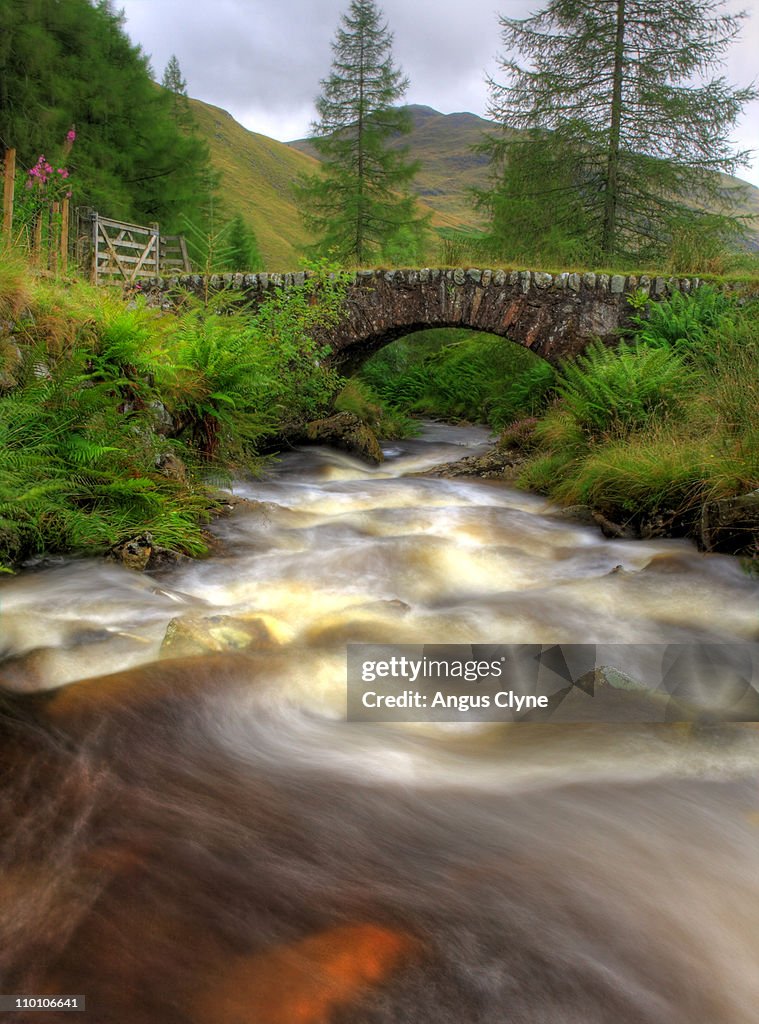 Down River Smaglen, Perthshire, Scotland