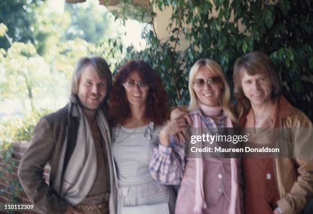 Swedish pop group ABBa, circa 1975.