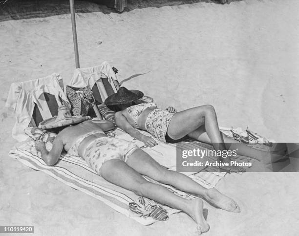 Sunbathers at Jones Beach, New York, 1941.