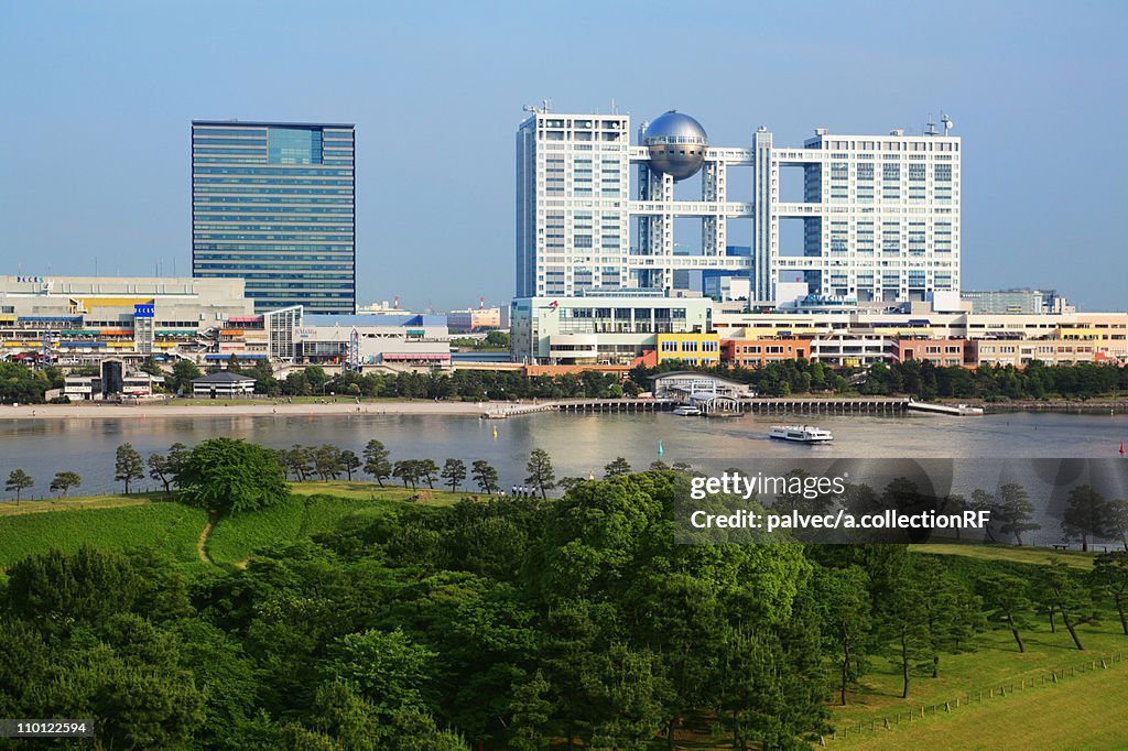 Cityscape Skyscraper Modern Architecture Park Sea