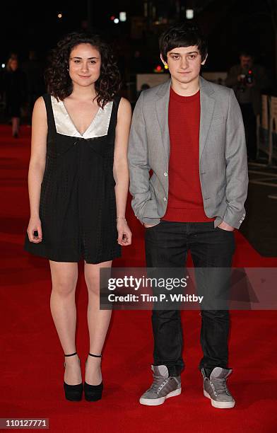 Yasmin Paige and Craig Roberts attend the UK Film Premiere of 'Submarine' at BFI Southbank on March 15, 2011 in London, England.