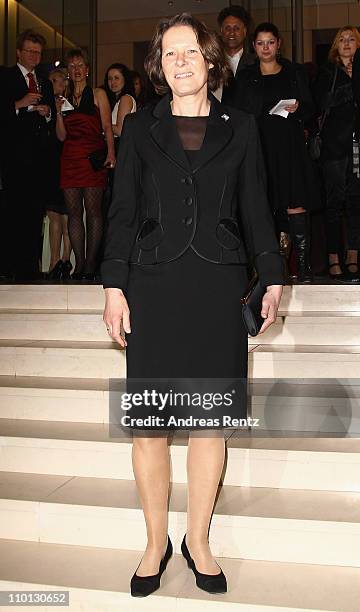 Christina Rau attends the 'Deutscher Hoerfilmpreis 2011' at the Atrium Deutsche Bank on March 15, 2011 in Berlin, Germany.