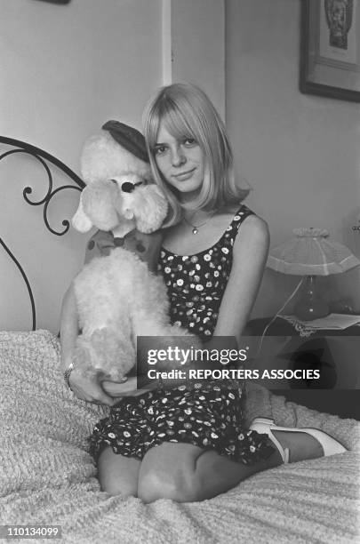 French singer France Gall in France on July 6th,1966.