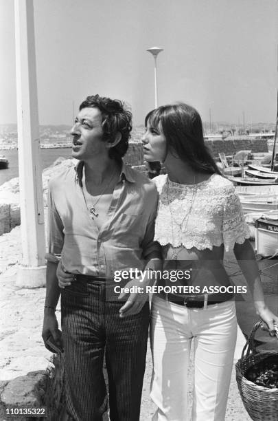 Jane Birkin and Serge Gainsbourg in 1970.