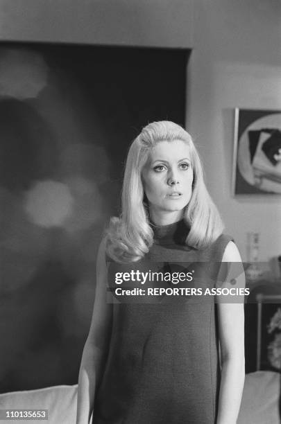 Set of the movie 'Belle de jour' with Catherine Deneuve on November 10th,1966.