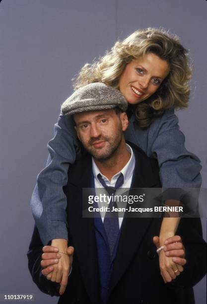 Daniel Auteuil and his wife Anne Jousset on February 18th,1985.