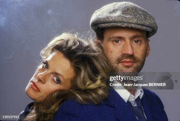 Daniel Auteuil and his wife Anne Jousset on February 18th,1985.