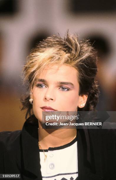 Stephanie of Monaco receives a gold record in Paris,France on December 21, 1986.