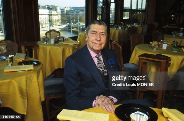 Claude Terrail in Paris, France on January 21, 1998.