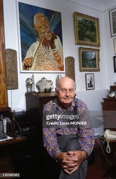 The violinist Stephane Grappelli in France in January, 1992.