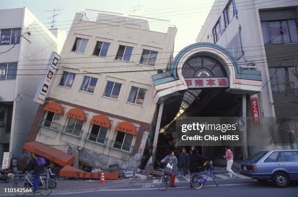 Earthquake in Kobe, Japan on January 20, 1995.