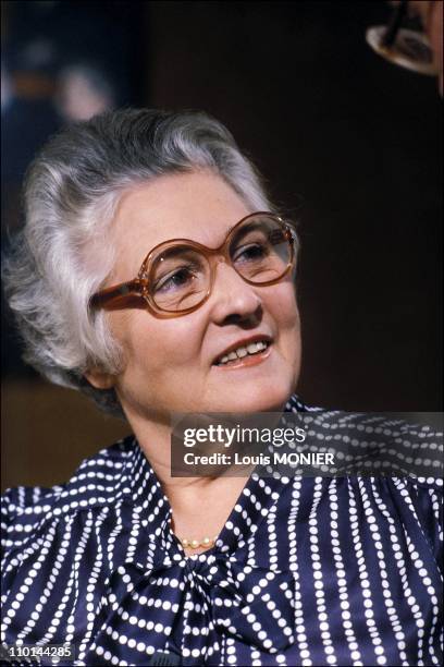 Francoise Dolto in France on January 17, 1983 - .