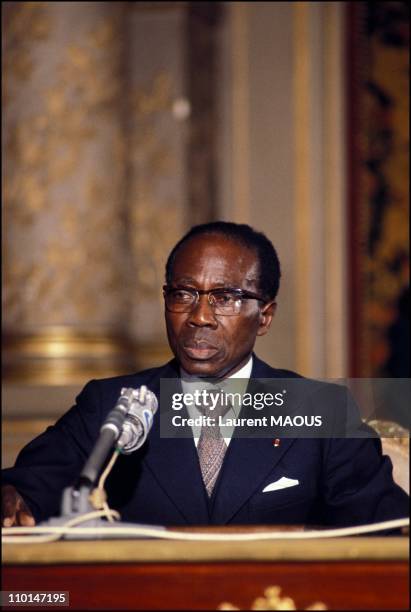 Portrait of Leopold Senghor in Senegal.