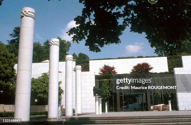 Illustration: Olympic museum in Lausanne, Switzerland in 2001.