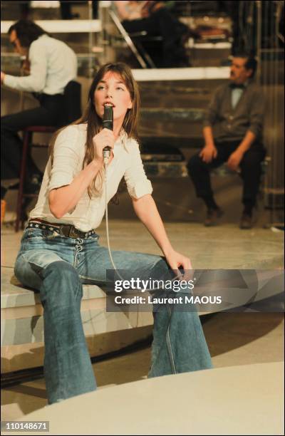 Archives of Jane Birkin in Paris, France in August, 1991.