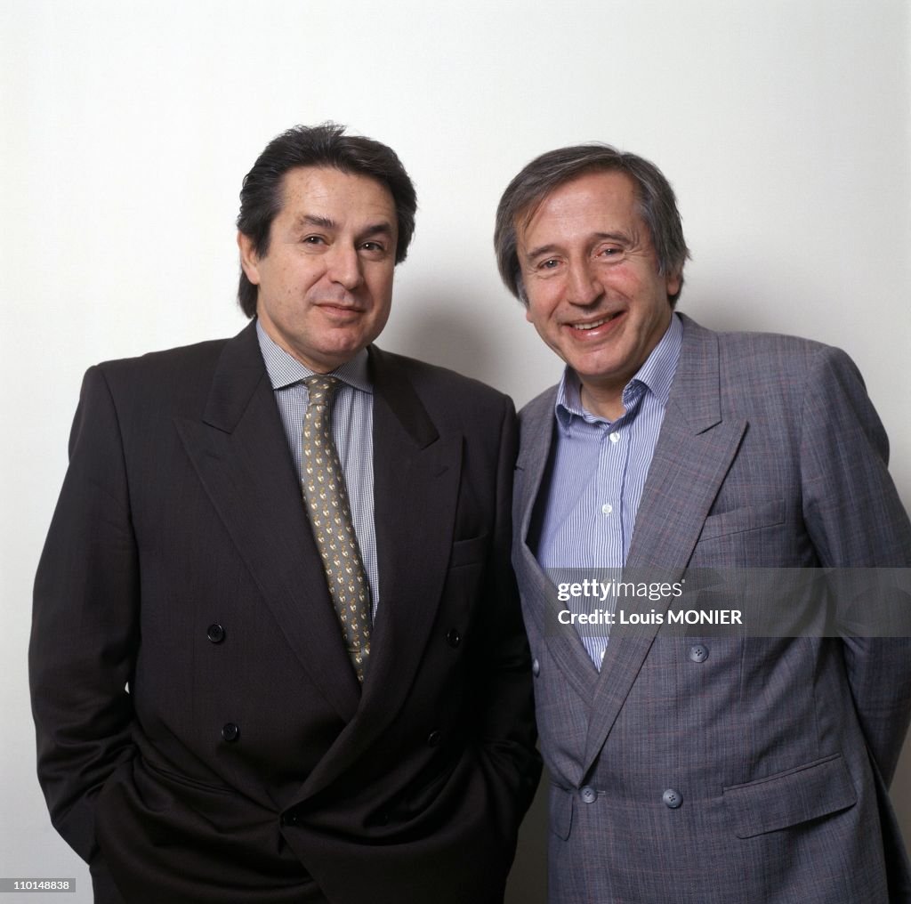 Francois Caviglioli And Marc Francelet In France In October, 1994. News ...