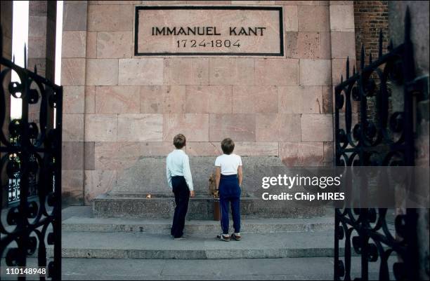 Kaliningrad between Poland and Lithuania in Russia in September, 1991 - Kant tomb