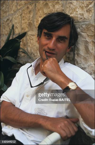 Maurice Szafran, Israeli writer in Israel on September 16, 1991.