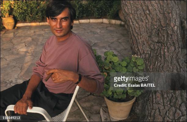 Maurice Szafran, Israeli writer in Israel on September 16, 1991.